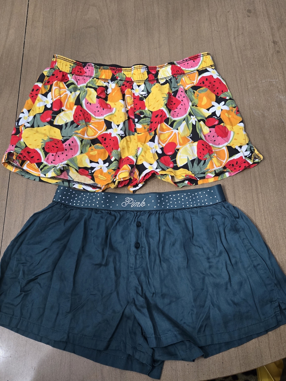 PINK Victoria's Secret Brand Teal Cotton Shorts Two two